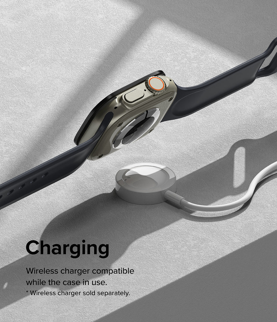 Charging - Wireless charger compatible while the case in use. * Wireless charger sold separately.
