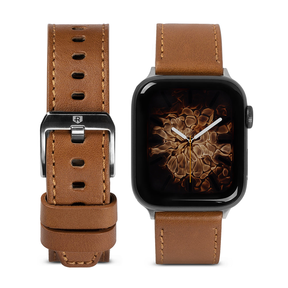 ringke leather one band for apple watch 38mm / 40mm - brown