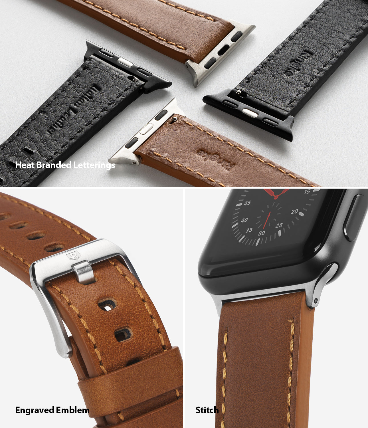 ringke leather one band for apple watch 38mm / 40mm