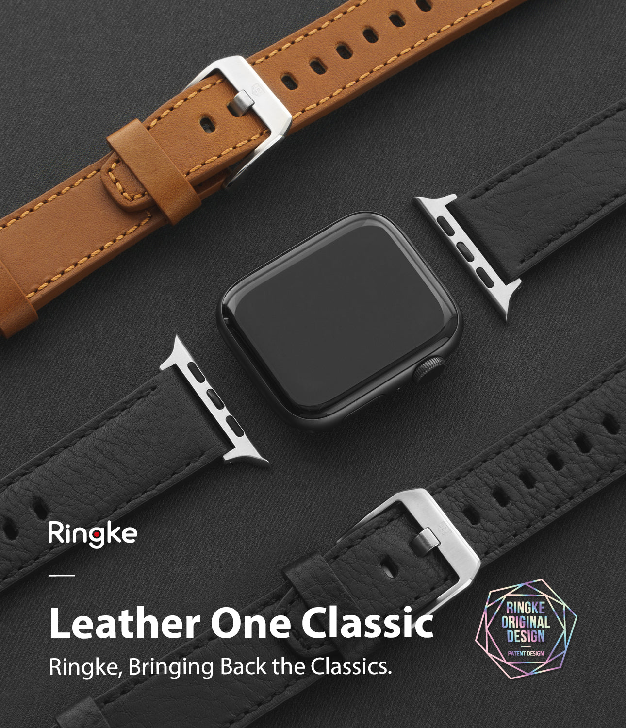 leather one classic band for apple watch