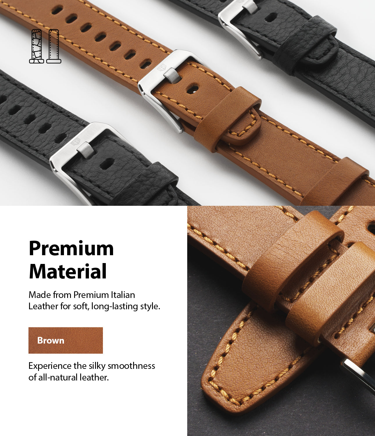 experience the silky smoothness of all-natural leather