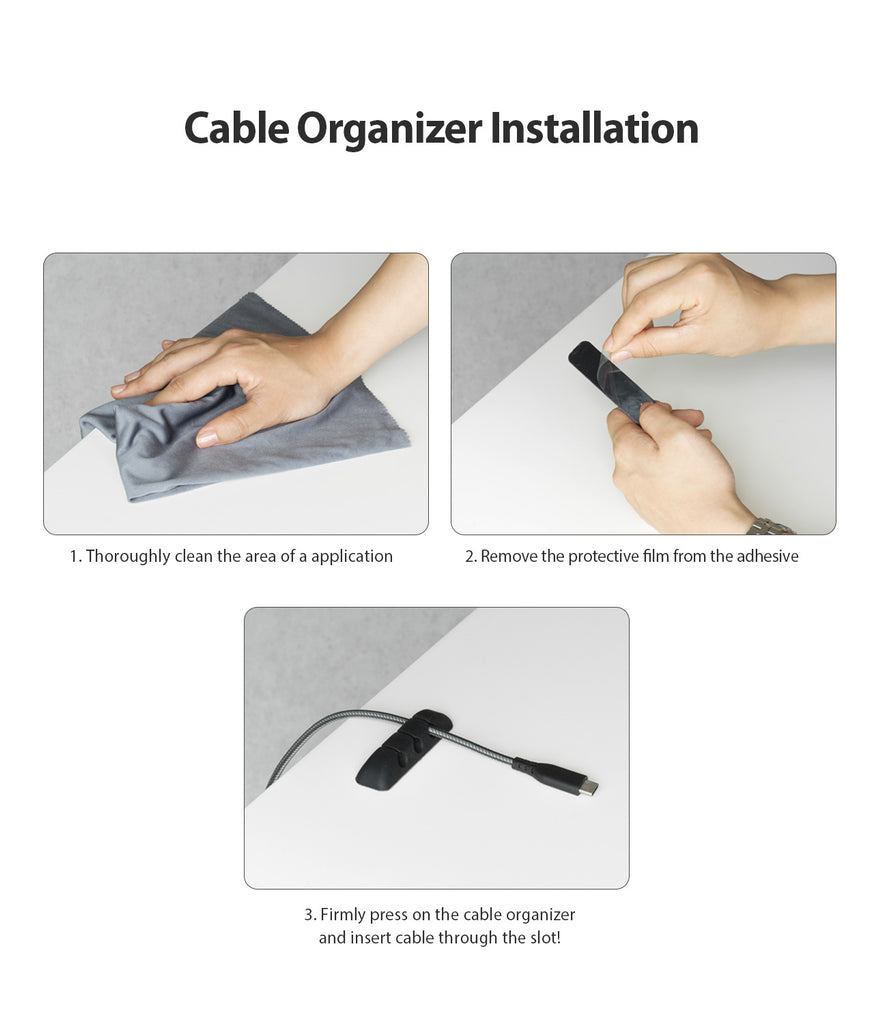 cable organizer installation guide