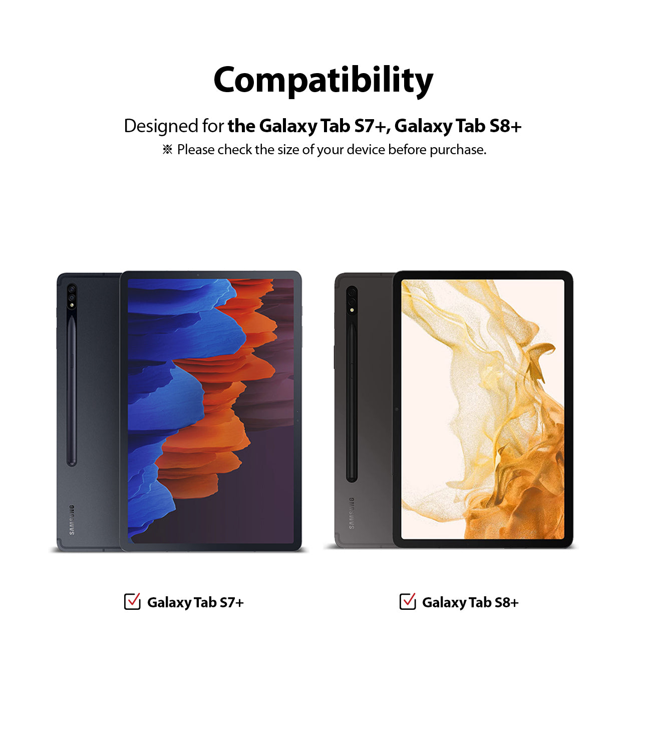Galaxy Tab S8 Plus / Tab S7 Plus Case | Fusion - Ringke Official Store