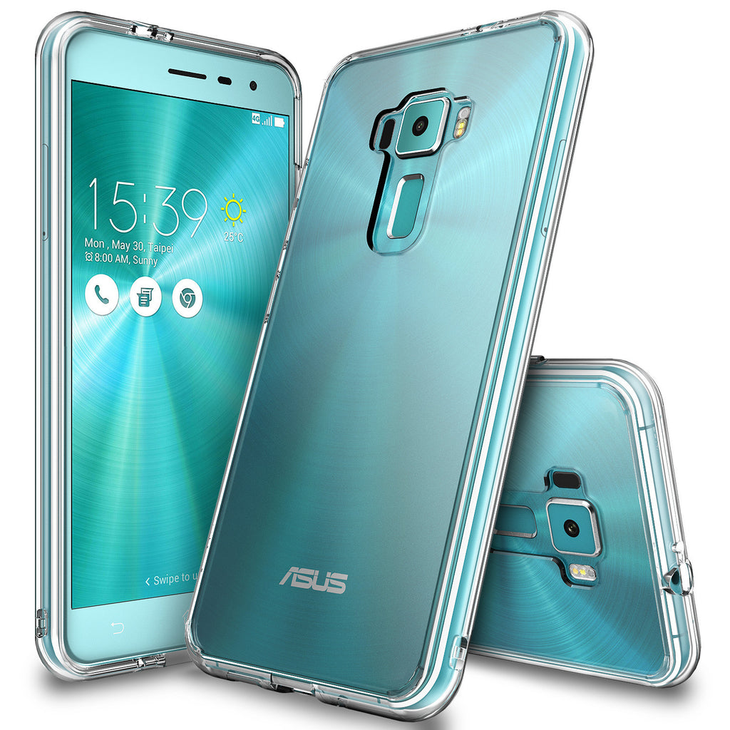 zenfone 3 case, ringke fusioncrystal clear pc back tpu bumper case