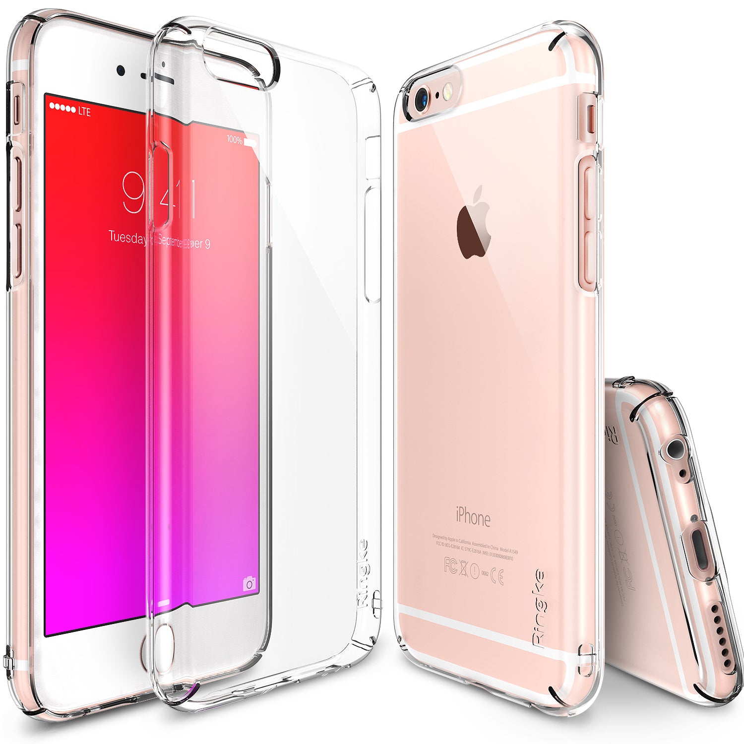 ringke slim lightweight hard pc thin case cover for iphone 6s plus main clear