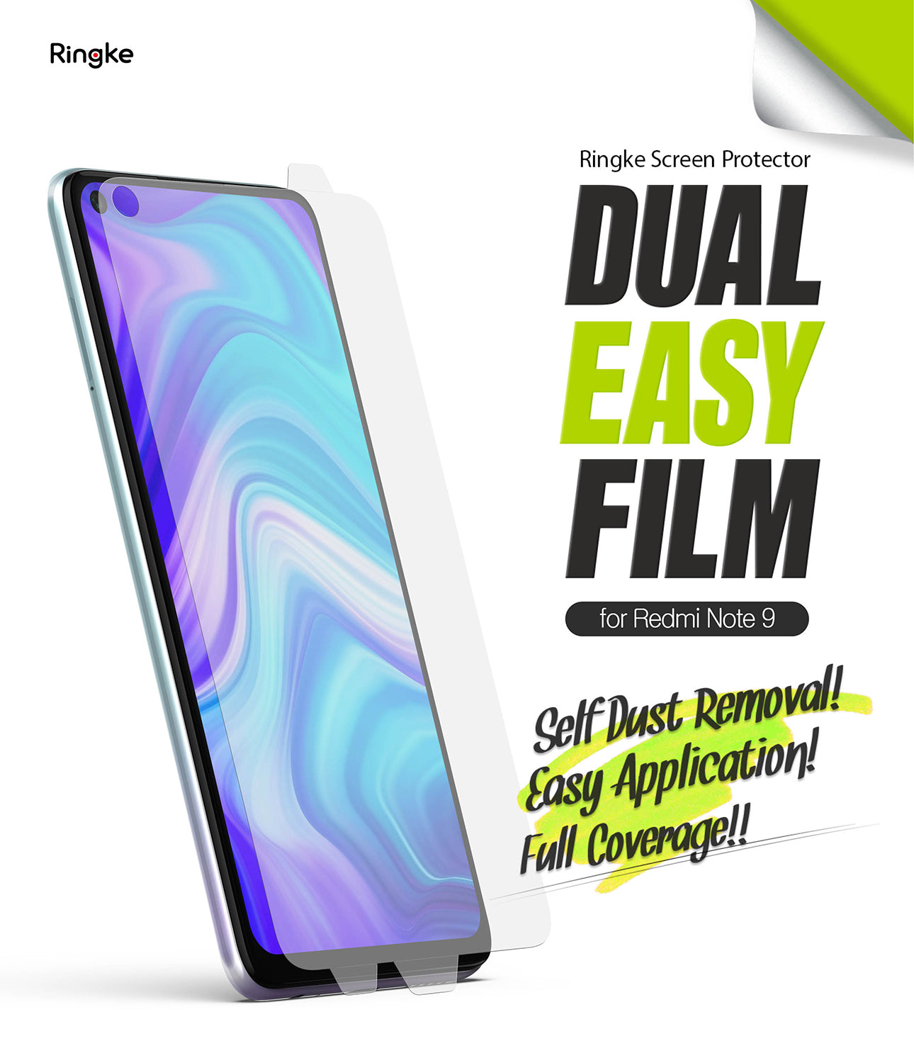 dual esay film for redmi note 9
