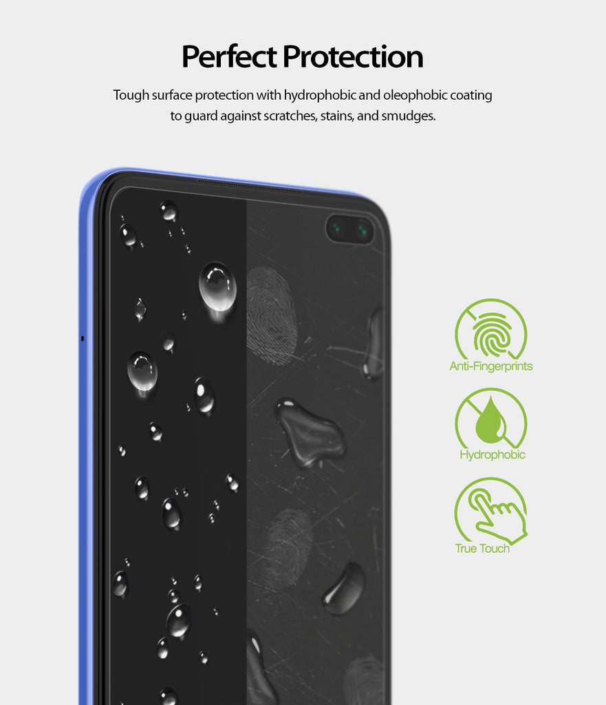 tough surface protection with hydrophobic and oleophobic coating