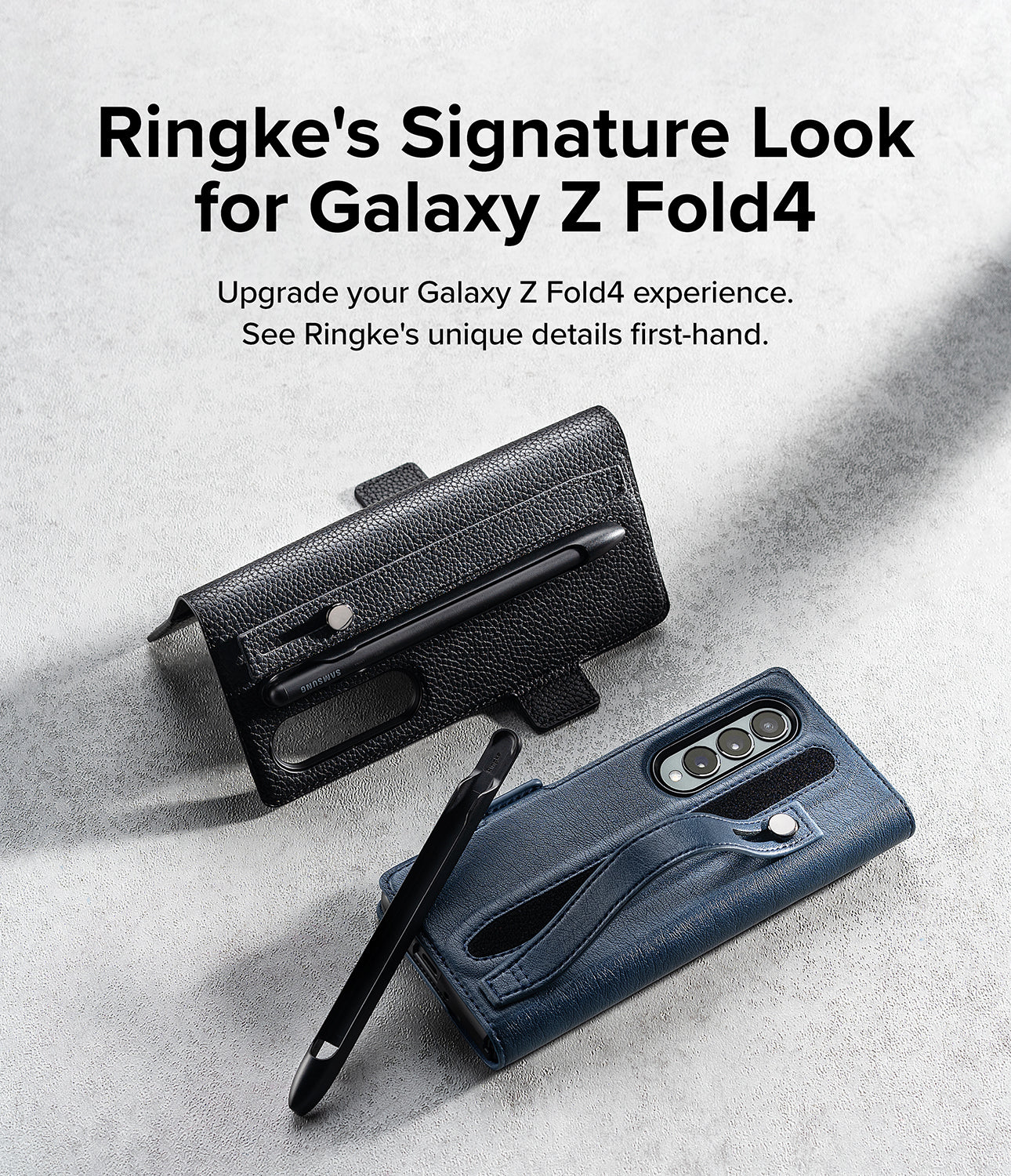 Galaxy Z Fold 4 Case | Folio Signature EZ Strap Plus