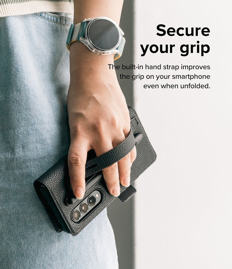 Galaxy Z Fold 4 Case | Folio Signature EZ Strap Plus