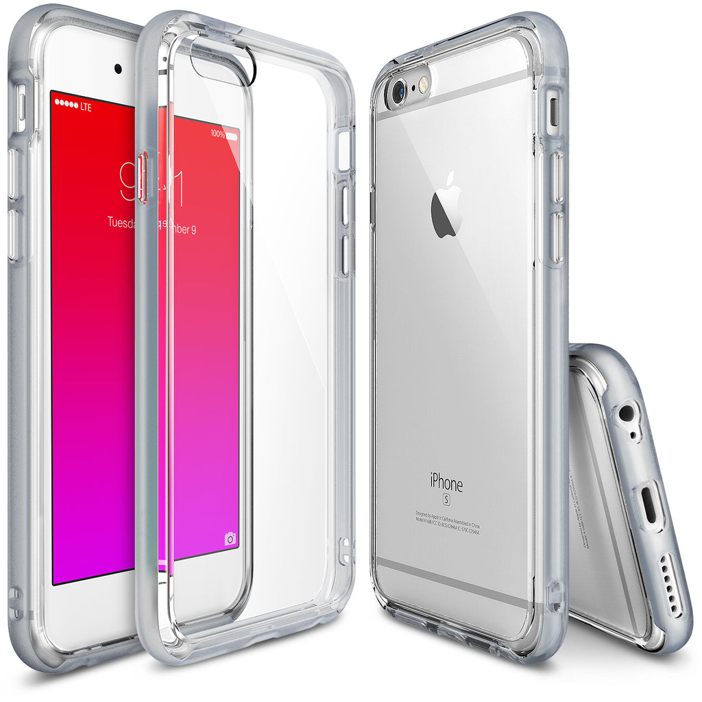 ringke frame bezel side protection case cover for iphone 6 6s main ice silver