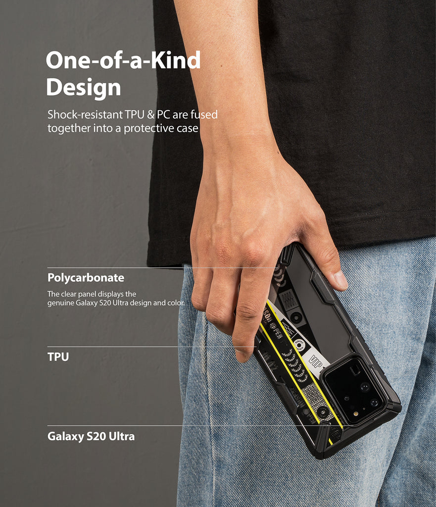 shock resistant TPU and PC are fused together into a protective case