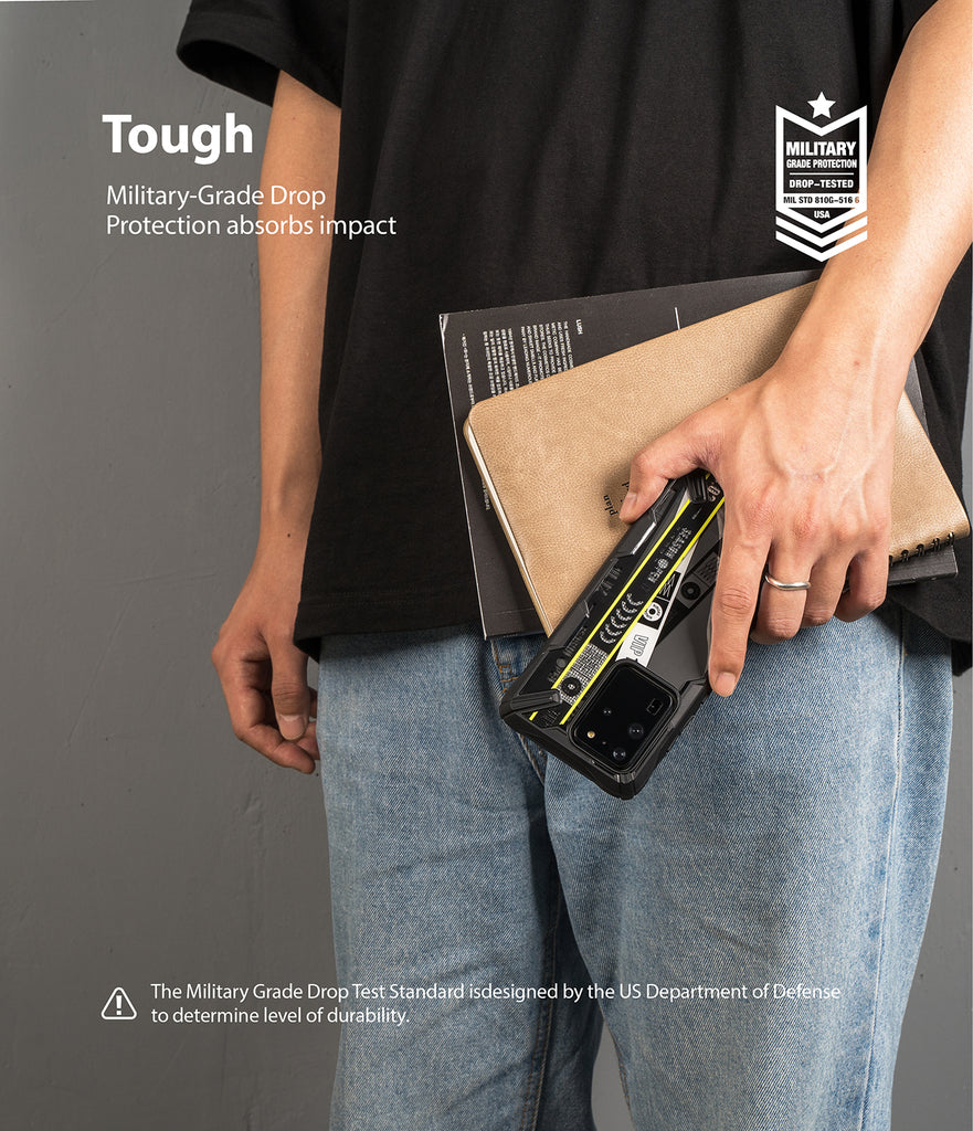 military grade drop protection absorbs impact