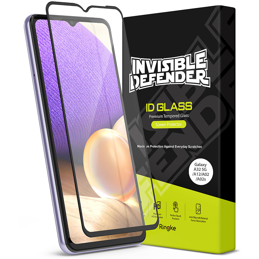 ringke invisible defender tempered glass screen protector for Galaxy A32 5G / galaxy A12 / galaxy A02