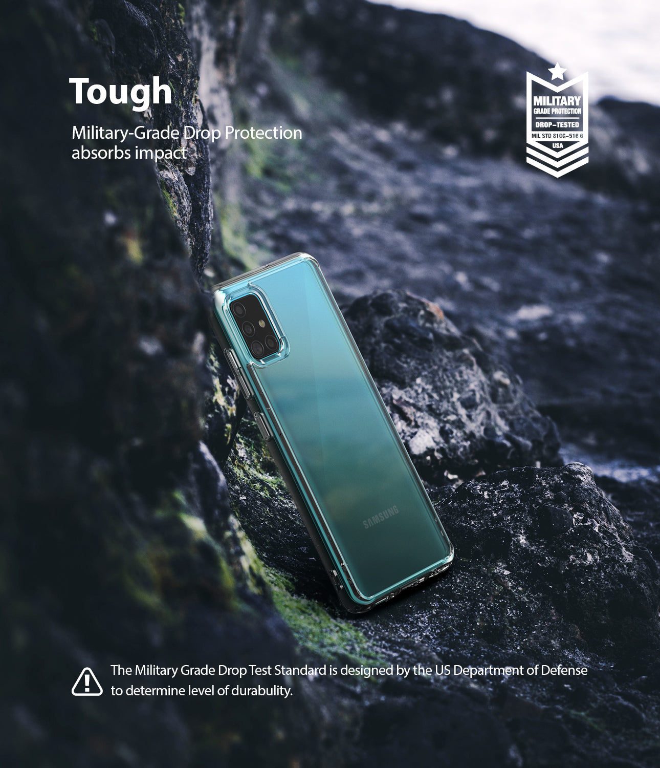 Ringke Fusion Case for Galaxy A51 2020, Clear, Tough, Protection