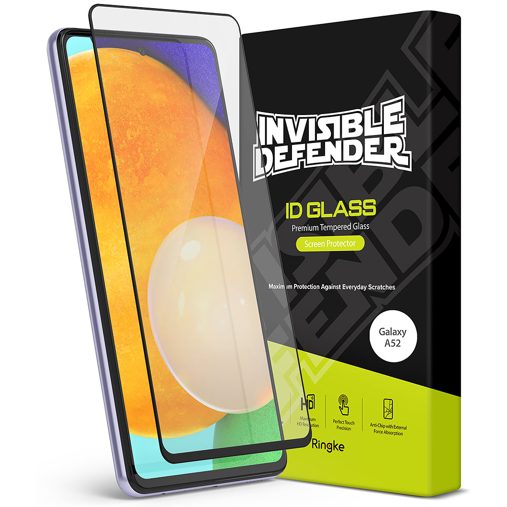 ringke invisible defender glass full cover for samsung galaxy a52 5g / 4g screen protector