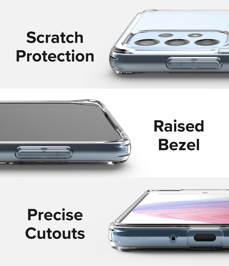 Galaxy A53 5G Case | Fusion | Camo Black / Clear / Matte Clear | Scratch Protection, Raised Bezel, Precise Cutouts
