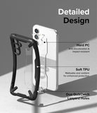 Detailed Design l Square Bumper - A boxy frame to bolster corner protection. Hard PC - Anti-discoloration & impact-resistant. Soft TPU - Malleable and resilient for enhanced protection. Duo QuikCatch Lanyard Holes.