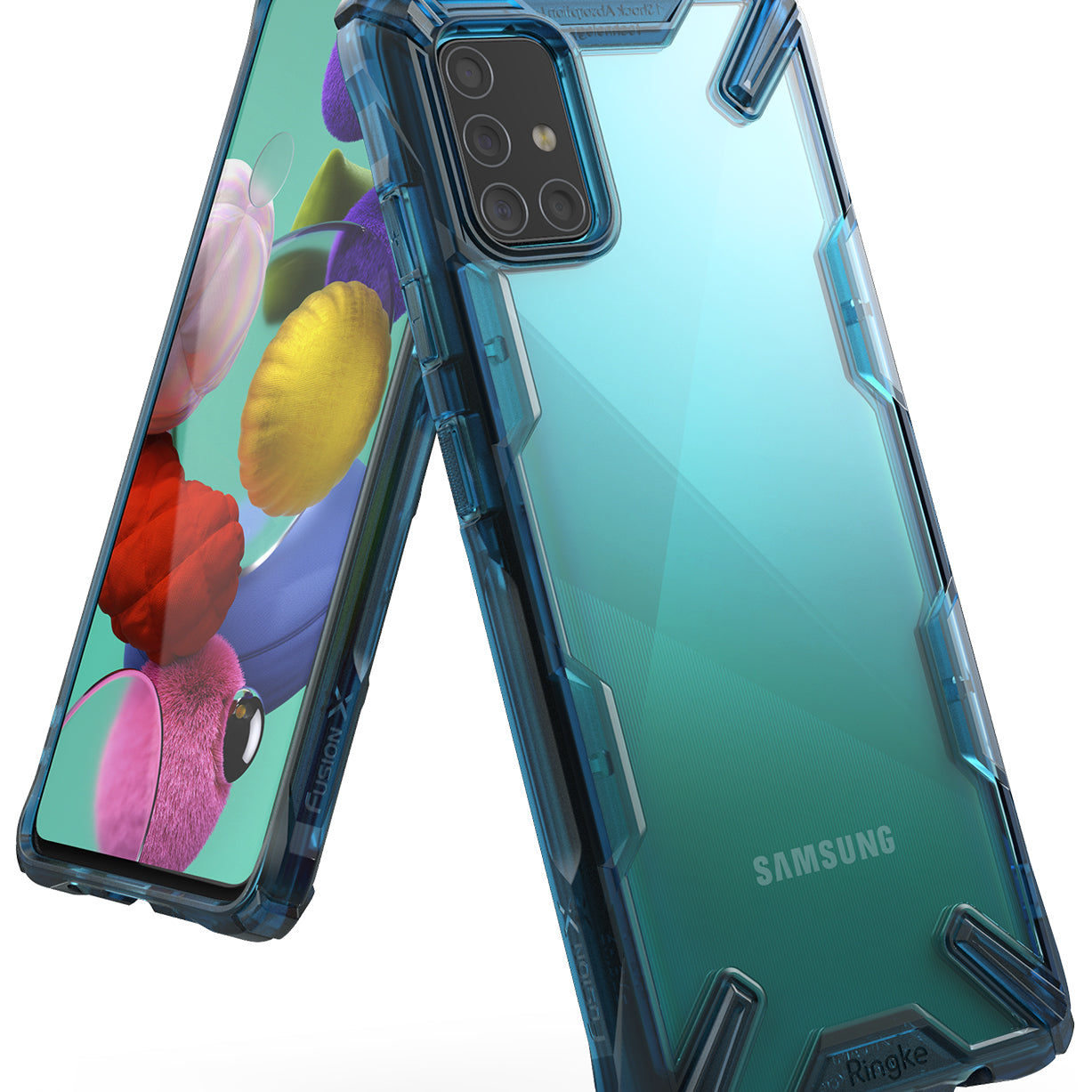 ringke galaxy a51 fusion-x space blue color case