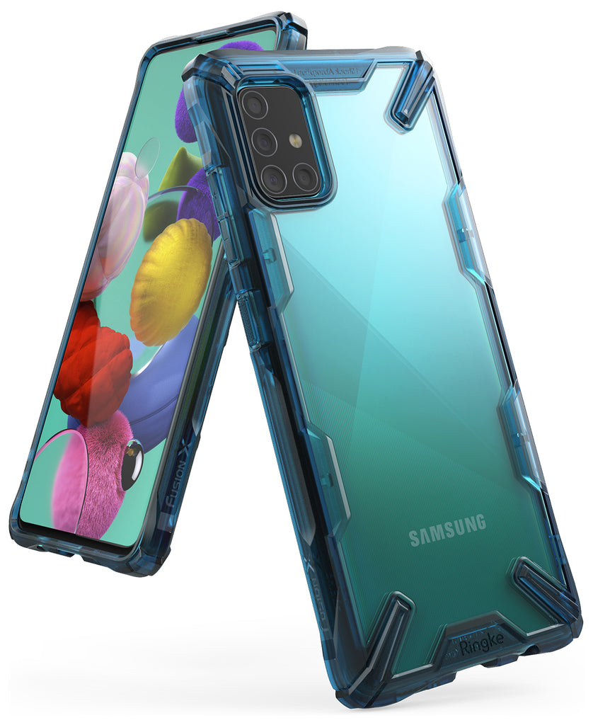 ringke galaxy a51 fusion-x space blue color case