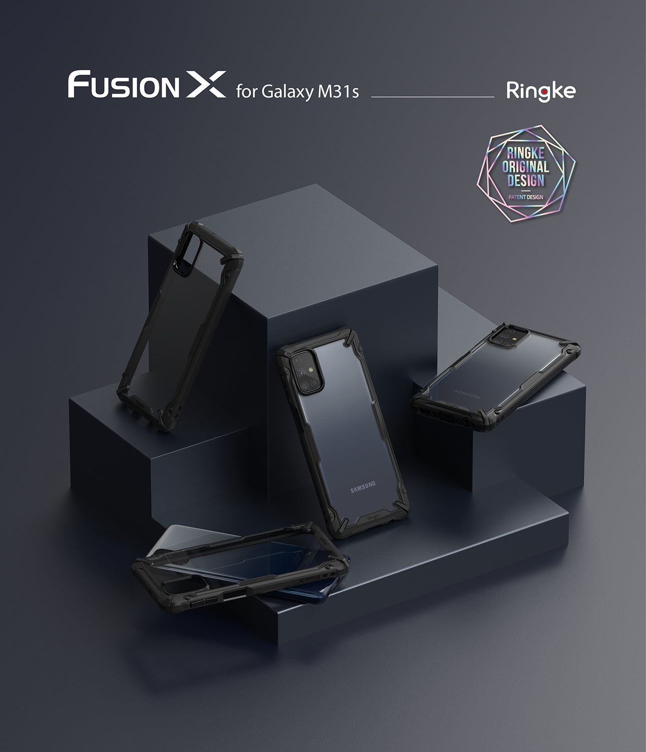 samsung galaxy m31s case - ringke fusion-x