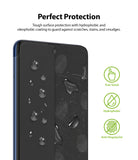 tough surface protection with hydrophbic and oleophobic coating to guard against scratches, stains, smudges