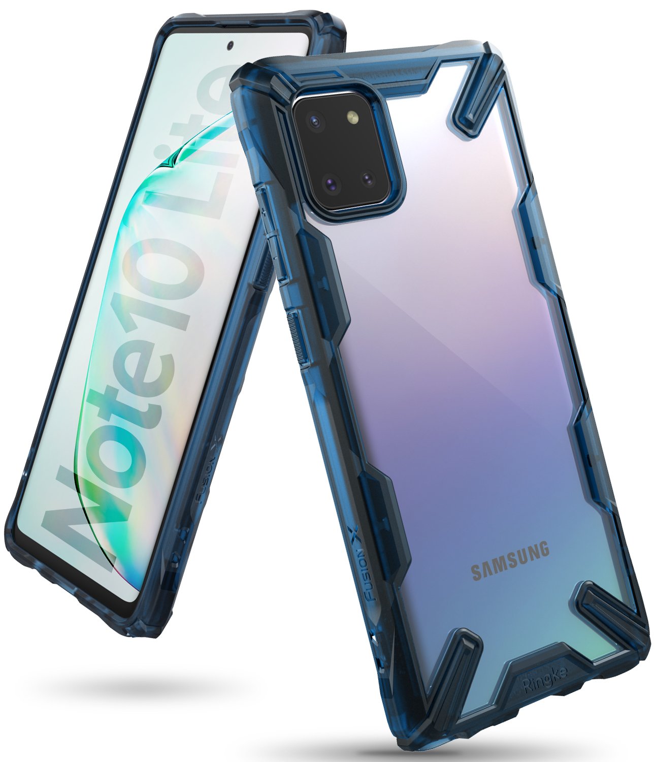 Ringke Fusion-X Case designed for Galaxy Note 10 Lite 2020, space blue