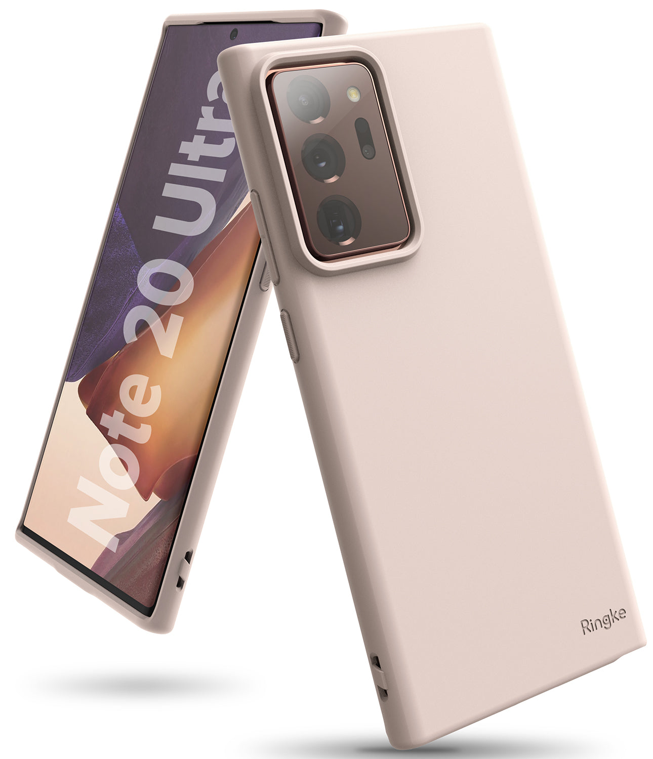 samsung galaxy note 20 ultra case - ringke air-s pink sand
