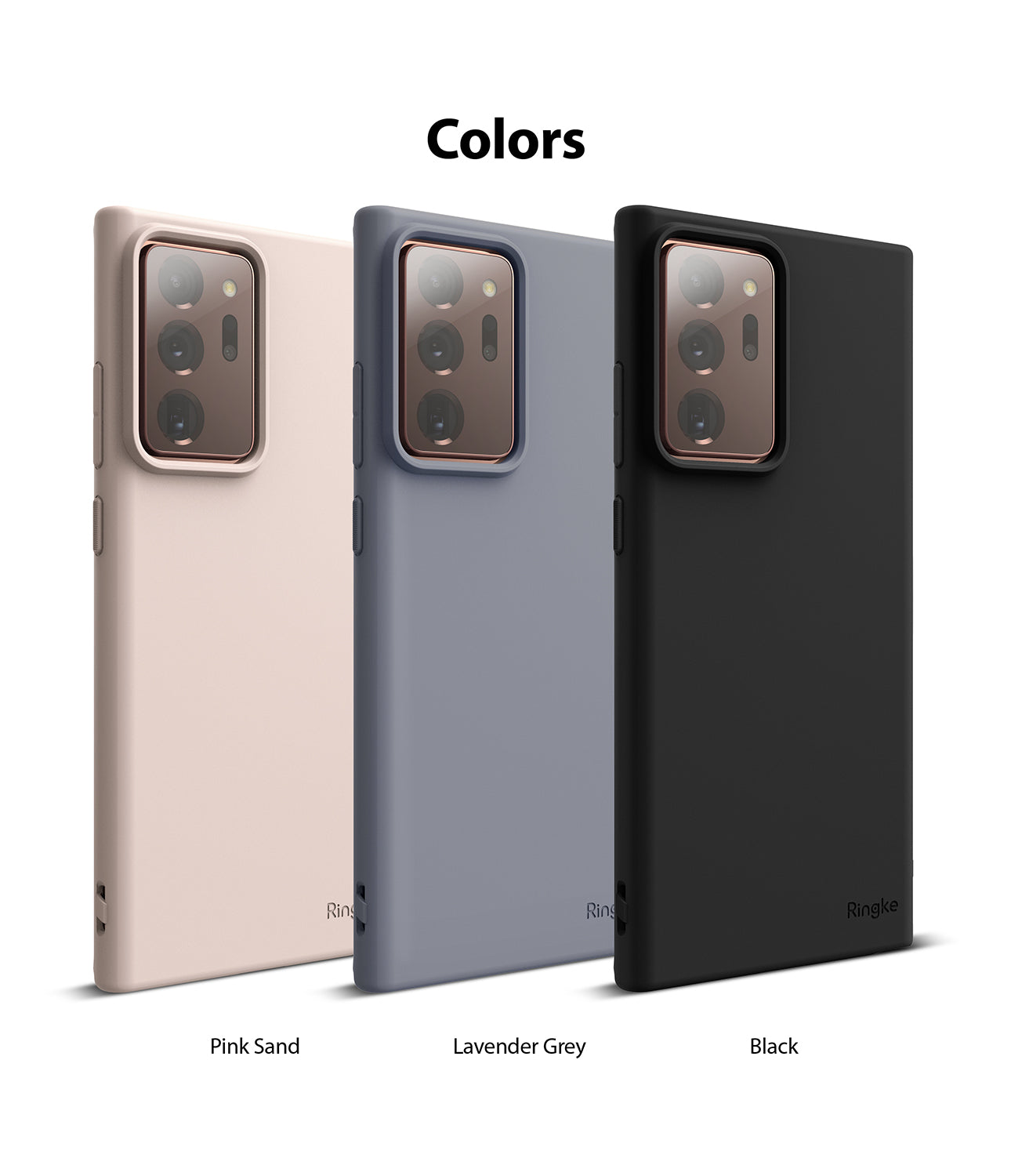 available in pink sand / lavender gray / black