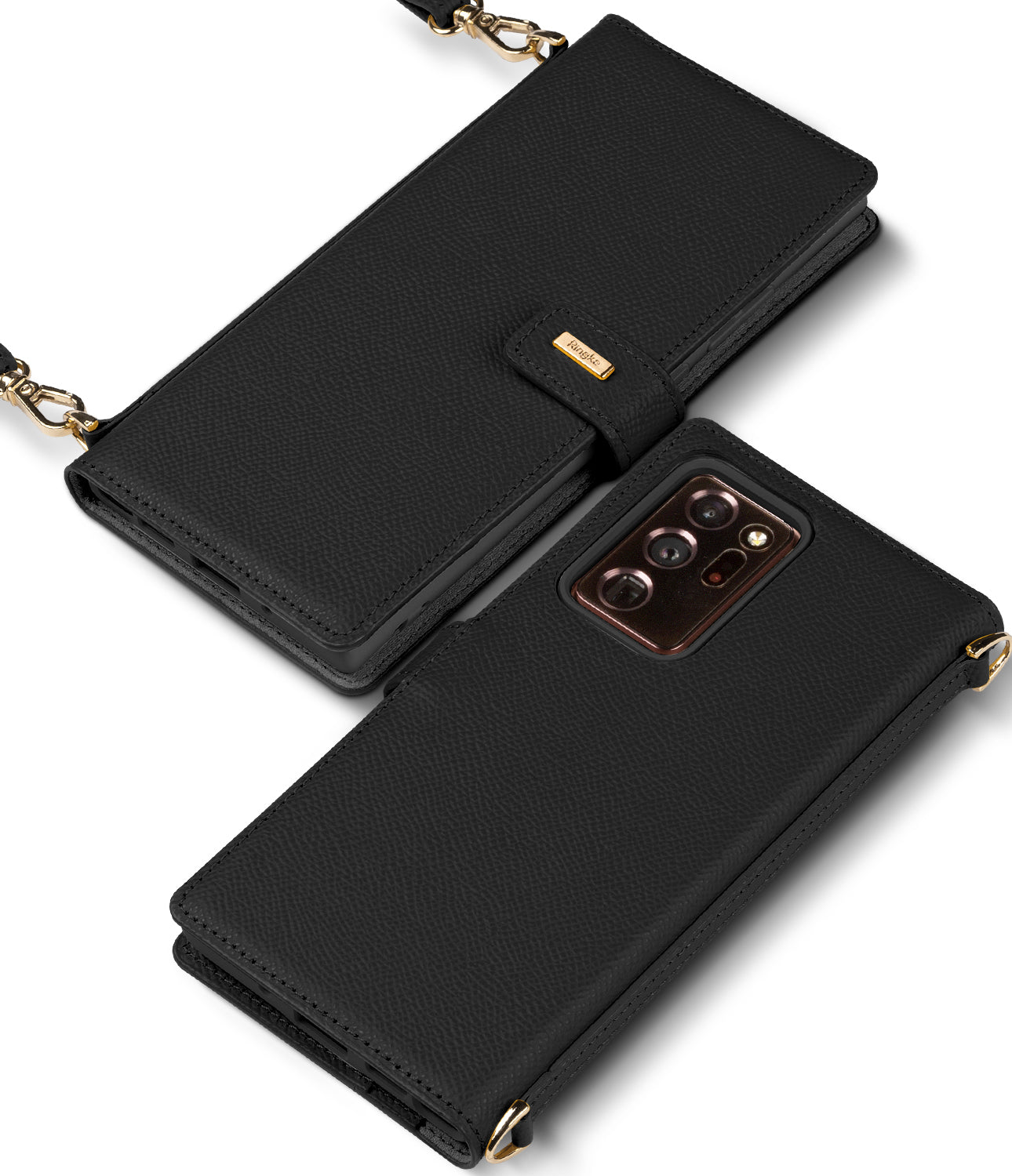 ringke signature folio case for samsung galaxy note 20 ultra - black