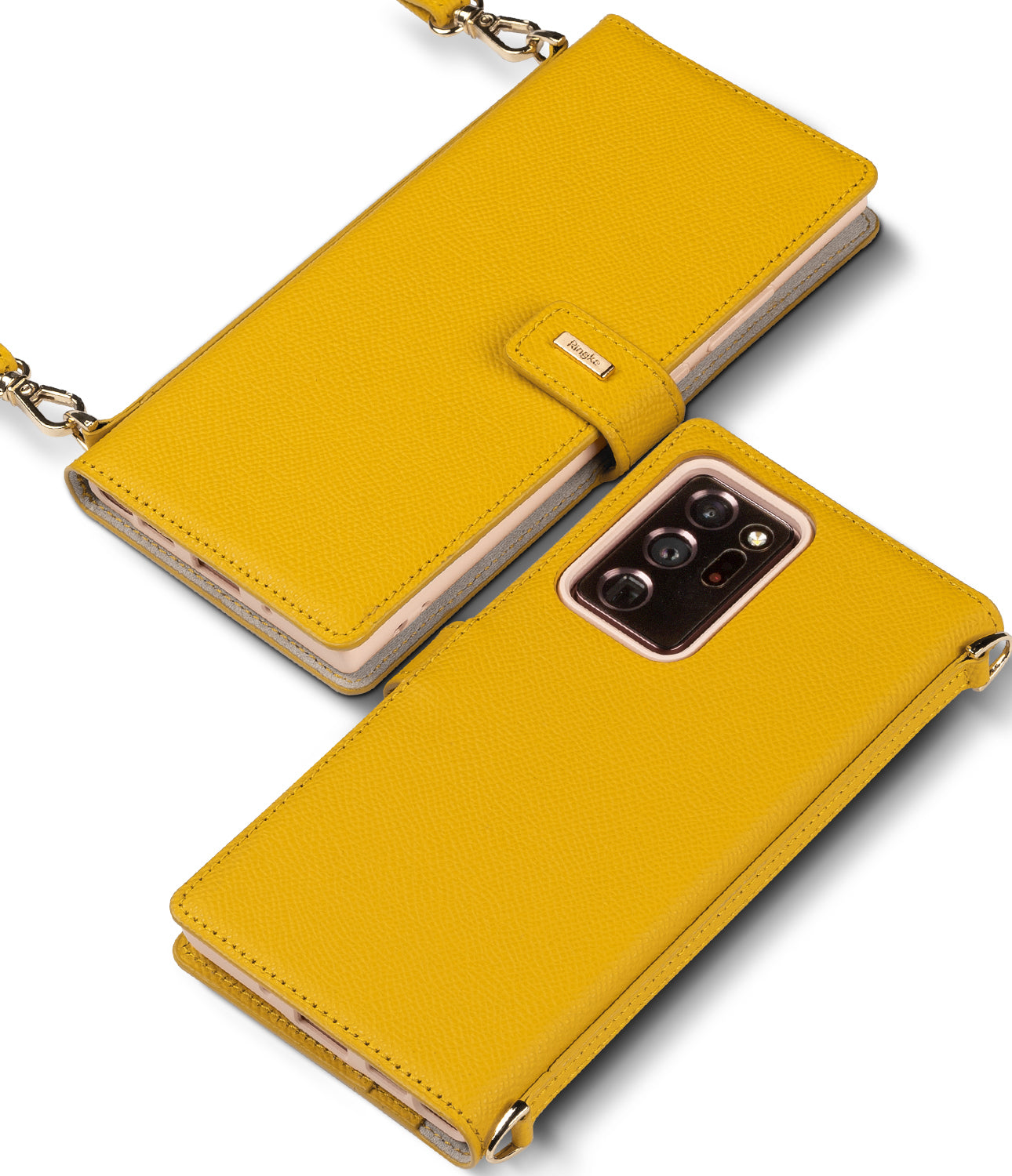 ringke signature folio case for samsung galaxy note 20 ultra - yellow