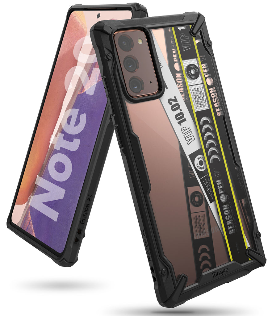 galaxy fusion-x design case for galaxy note 20 - ticket band