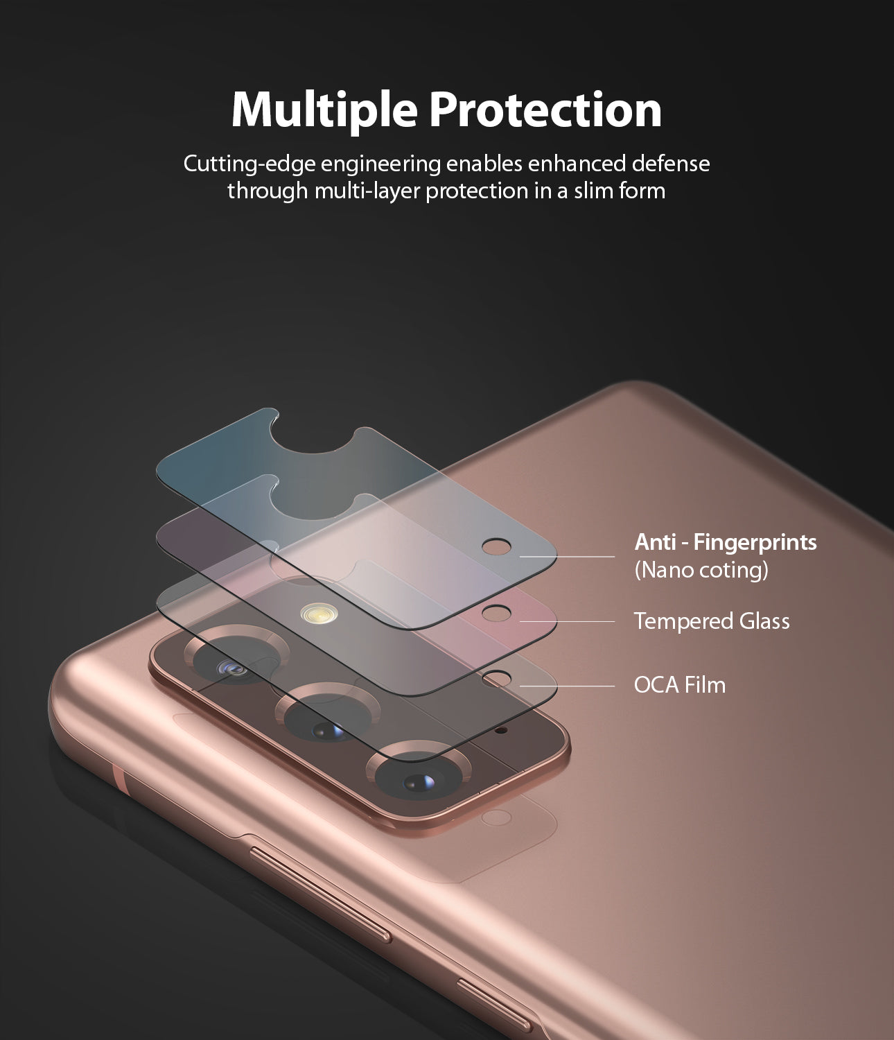 Galaxy Note 20 Camera Protector | Invisible Defender Glass - Ringke Official Store