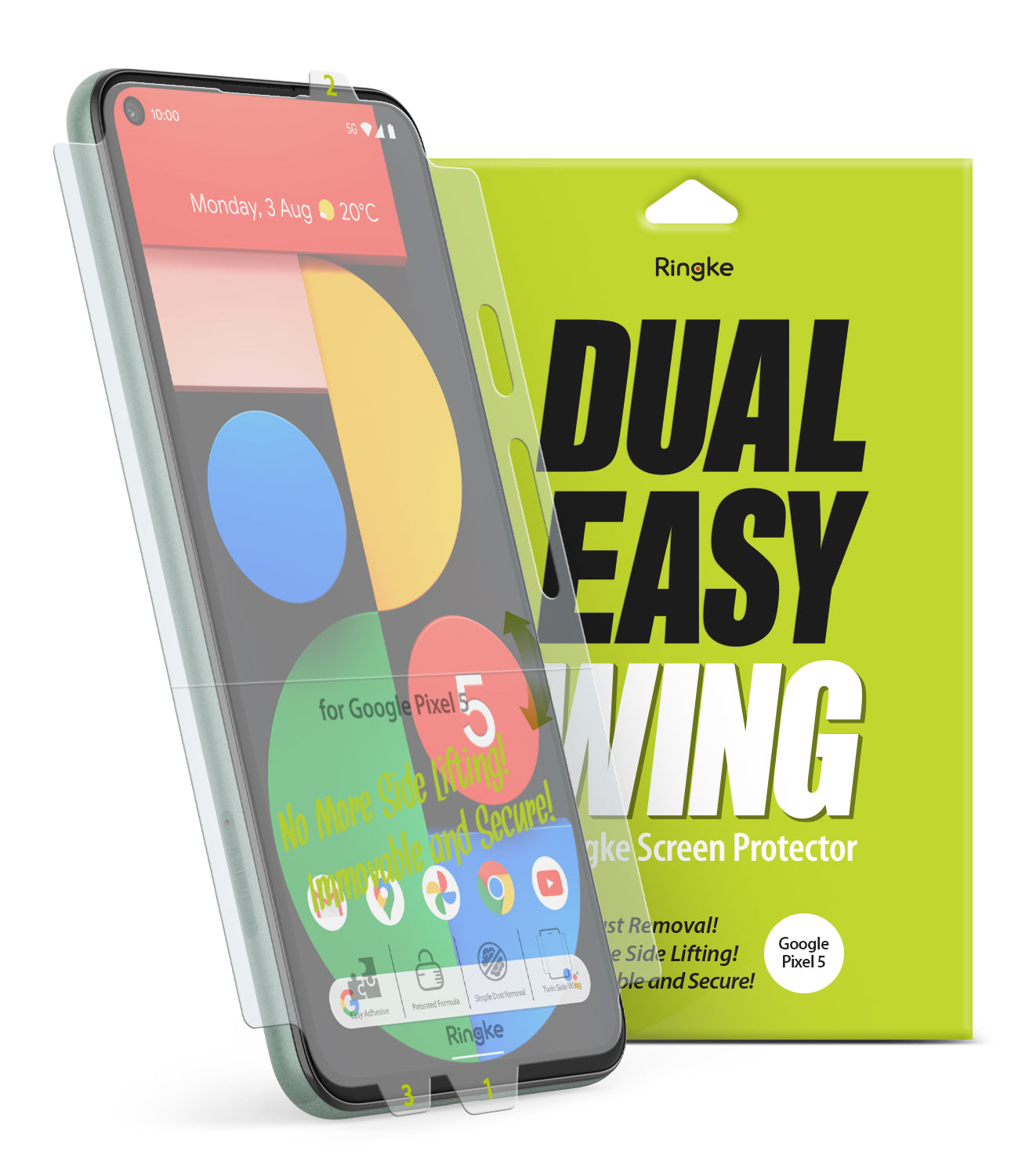 Google Pixel 5 Screen Protector | Dual Easy Film - Ringke Official Store