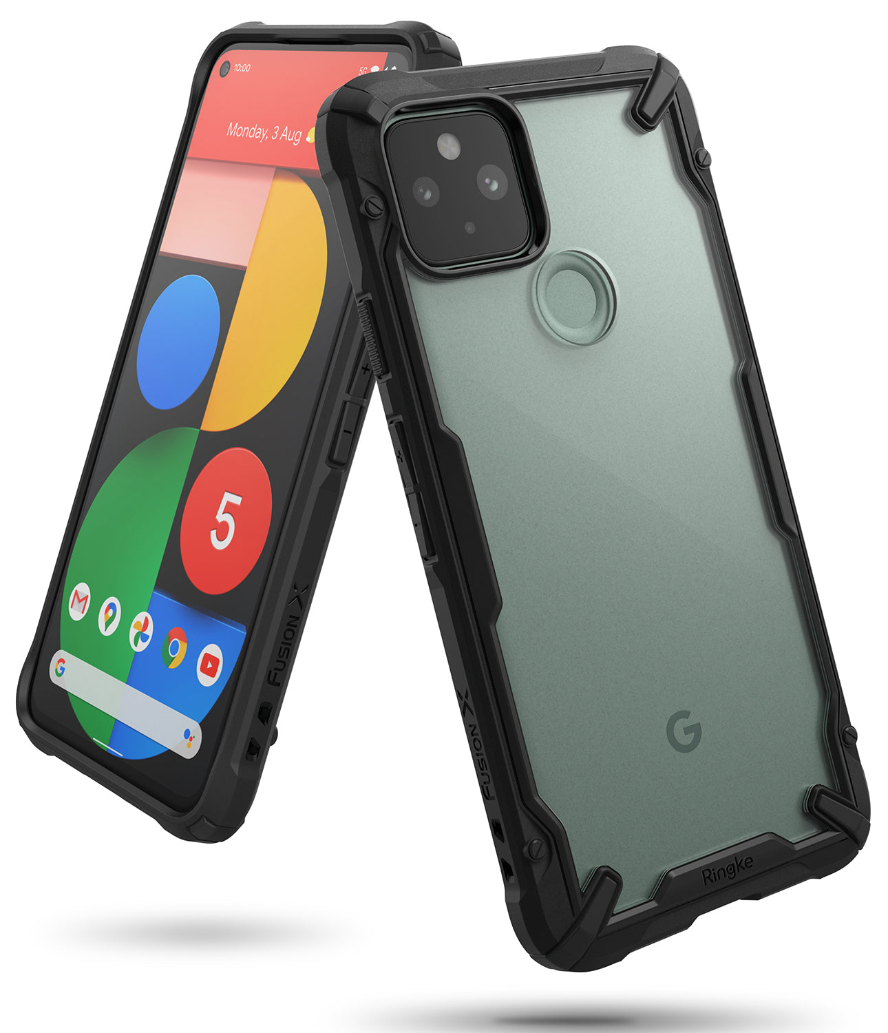 google pixel 5 case - ringke fusion-x black