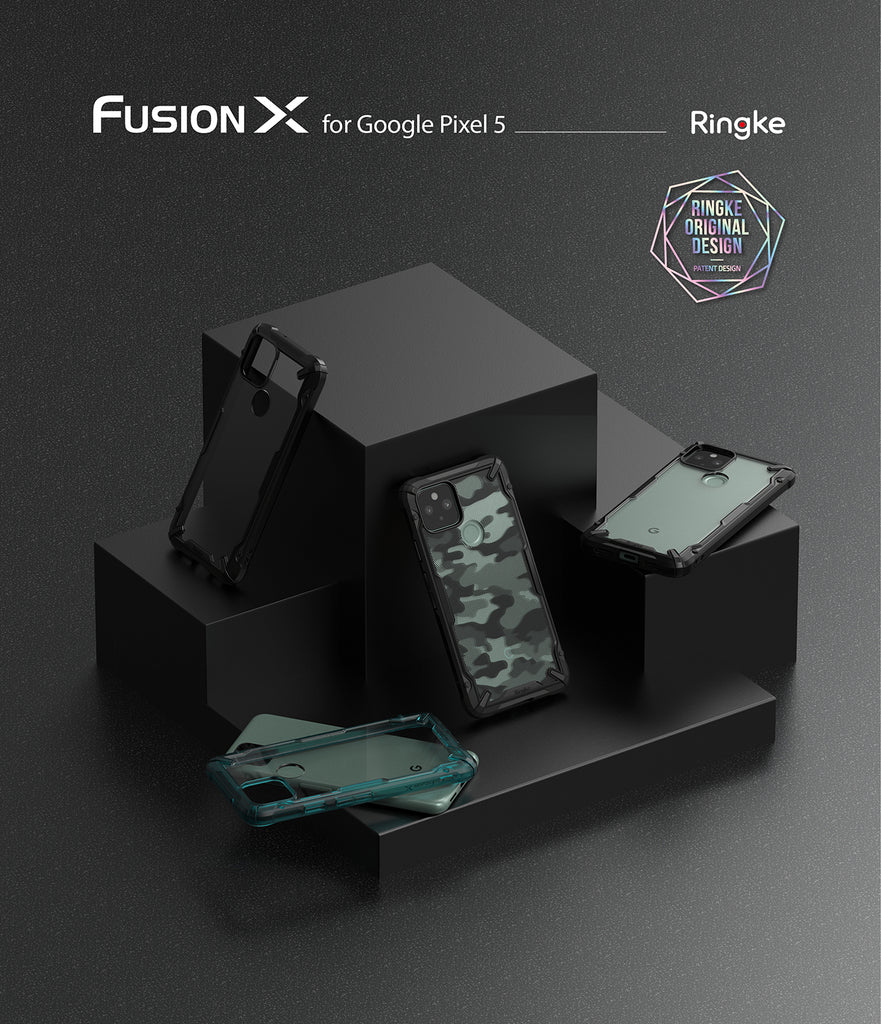google pixel 5 case - ringke fusion-x 