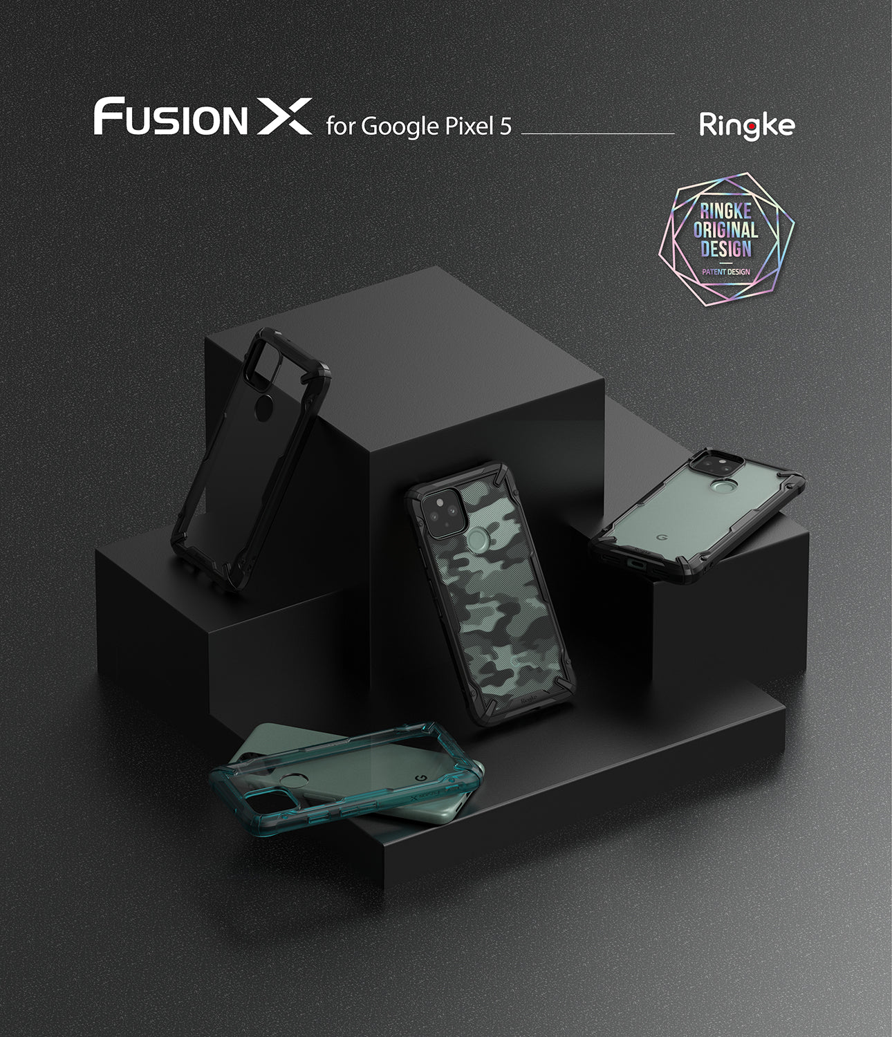 google pixel 5 case - ringke fusion-x 