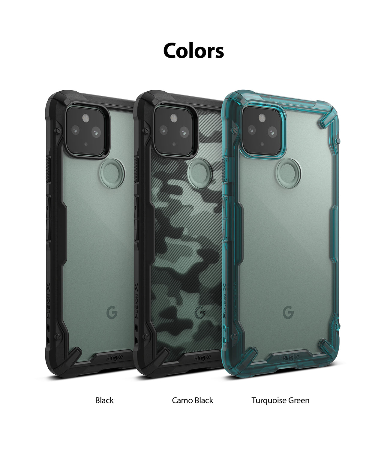 available in black, camo black, turquoise green