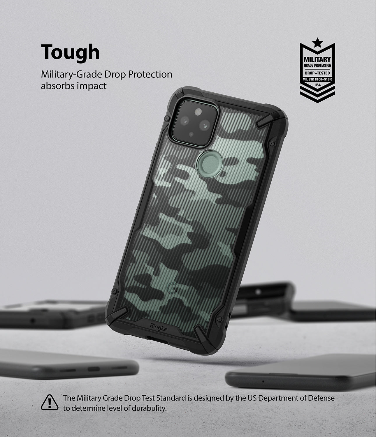 military grade drop protection absorbs impact