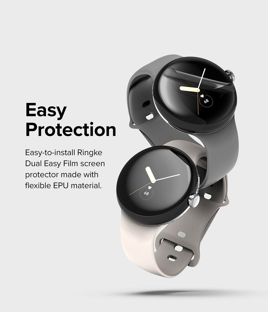 Google Pixel Watch Screen Protector | Dual Easy Film (3P)