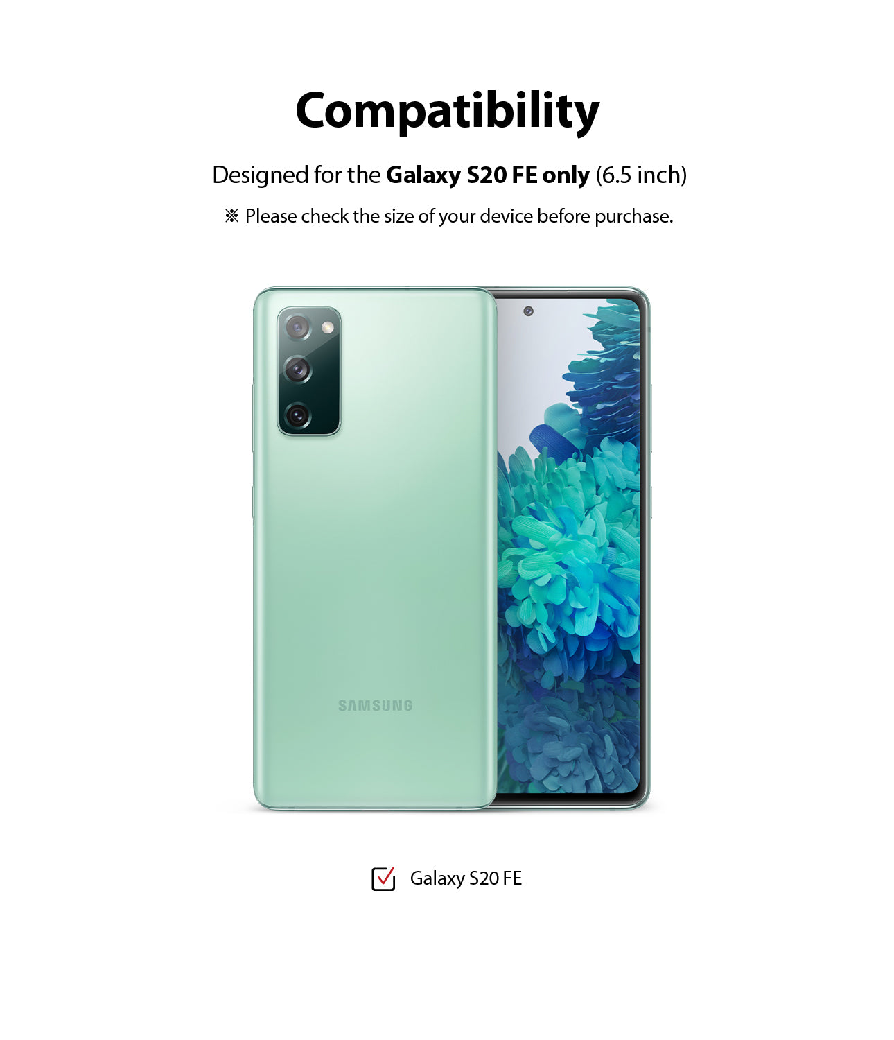only compatible with galaxy s20 fe