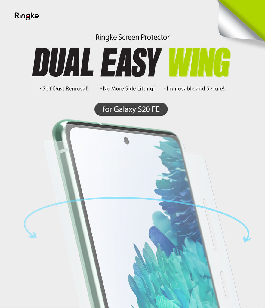 ringke dual easy film wing screen protector for samsung galaxy s20 fe