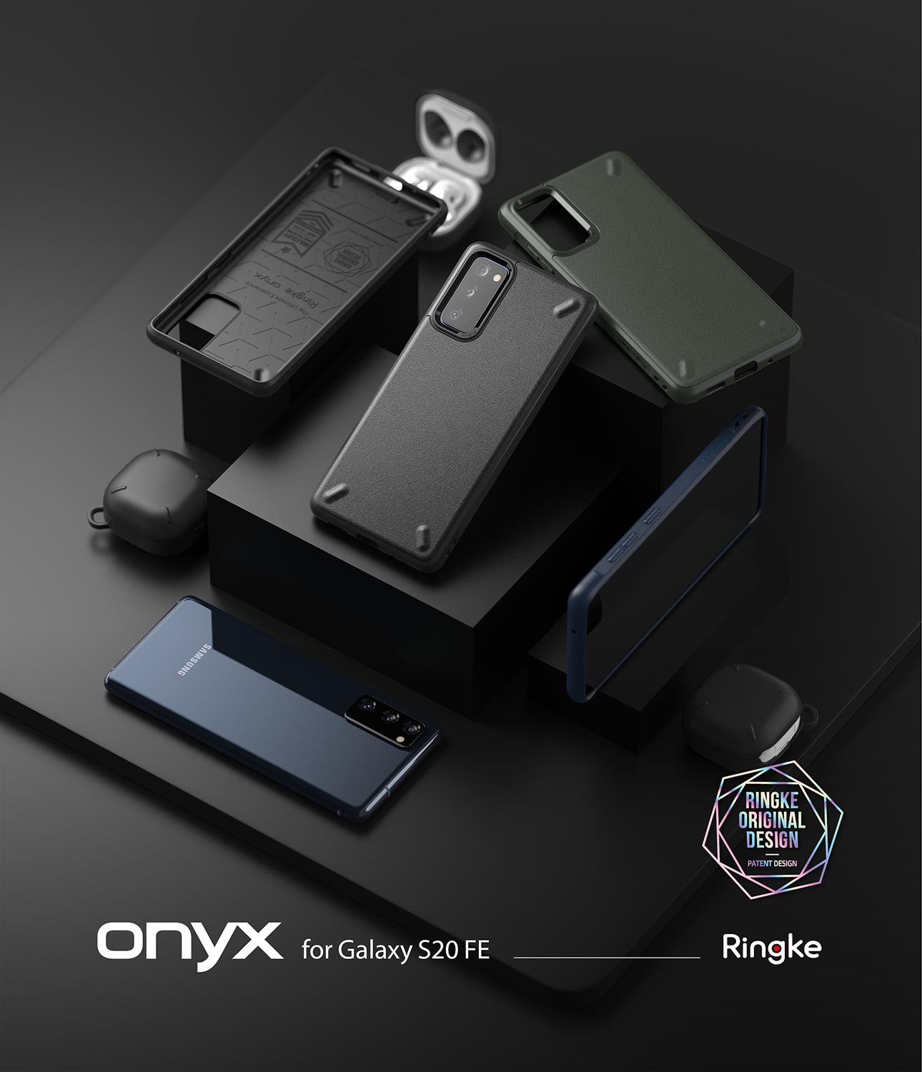 galaxy s20 fe case - ringke onyx.