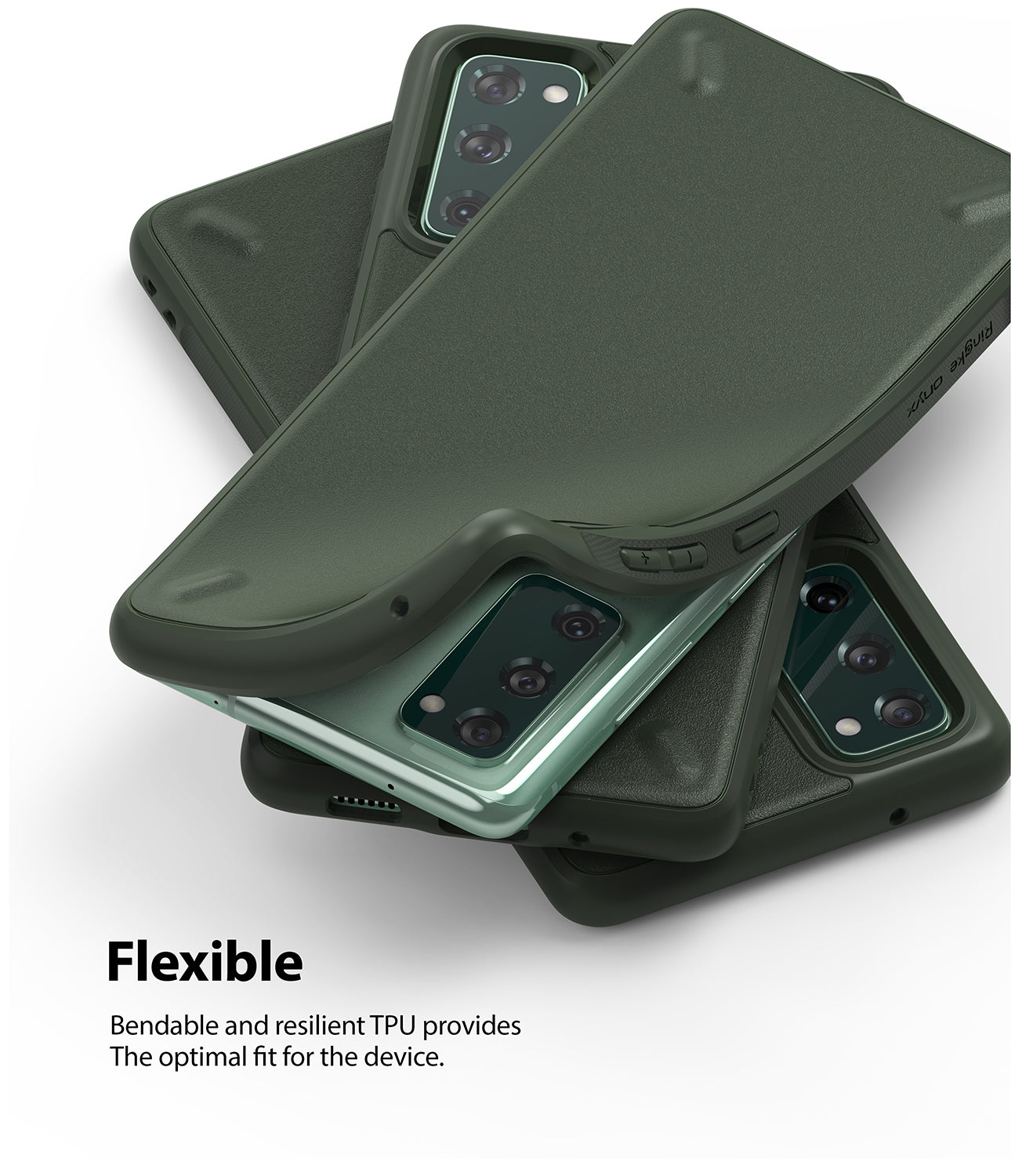 bendable and resilient TPU provides the optimal fit for the device