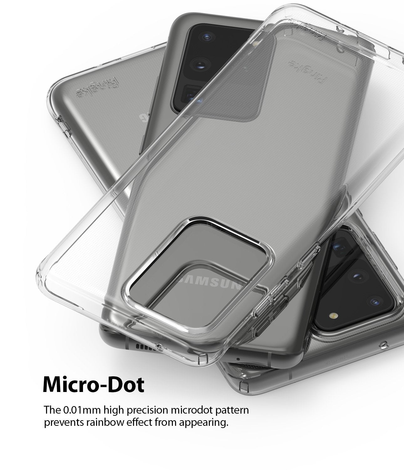 Ringke Galaxy S20 Ultra Case Air Clear, micro dot