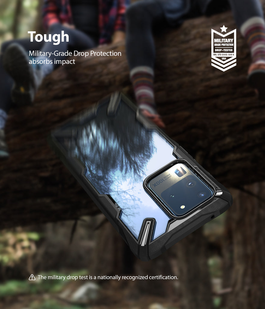 Ringke Fusion-X case for Samsung Galaxy S20 Ultra Black Color, tough, drop protection