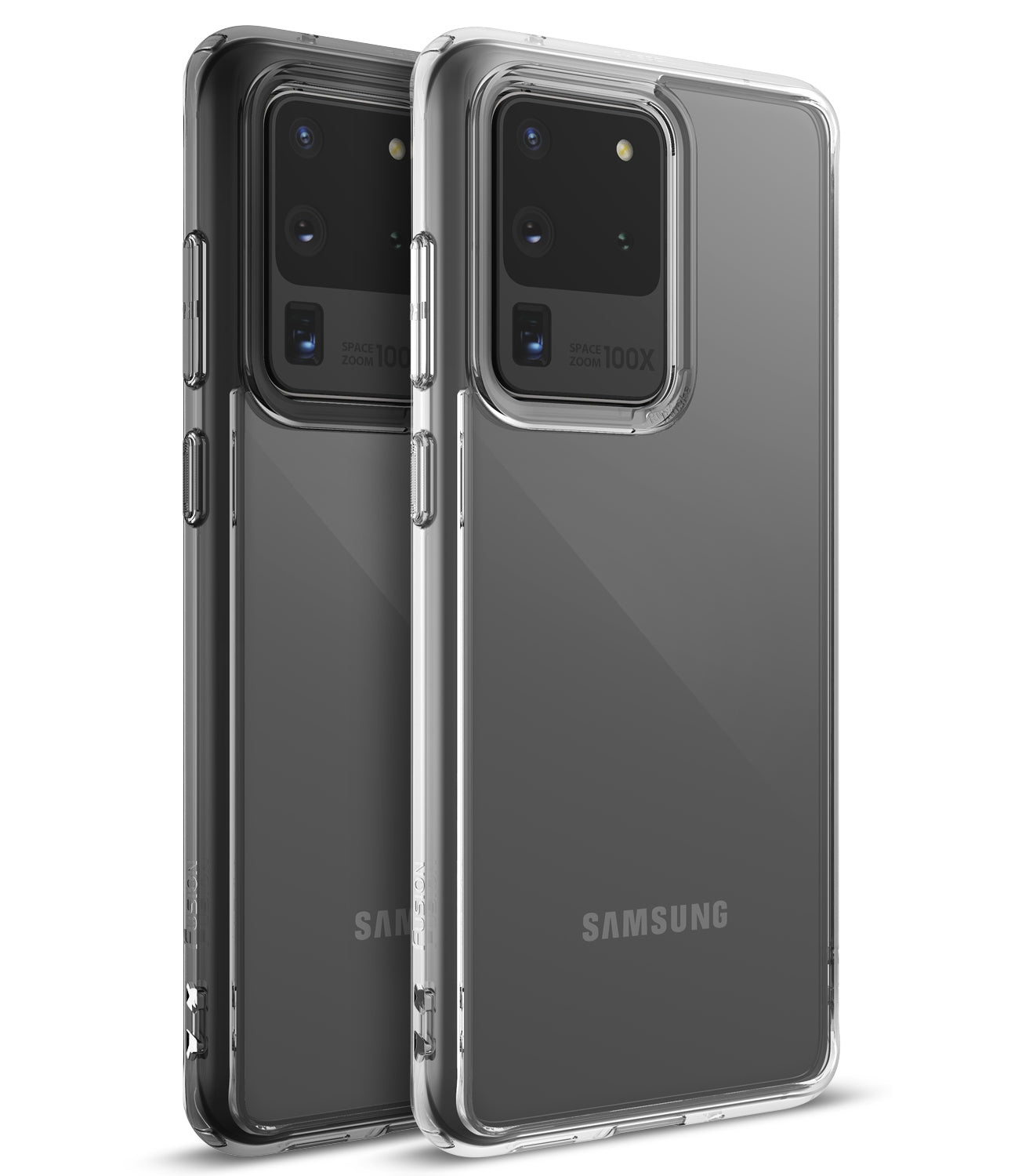 Ringke Galaxy S20 Ultra Case, FUSION, CLEAR SMOKE BLACK