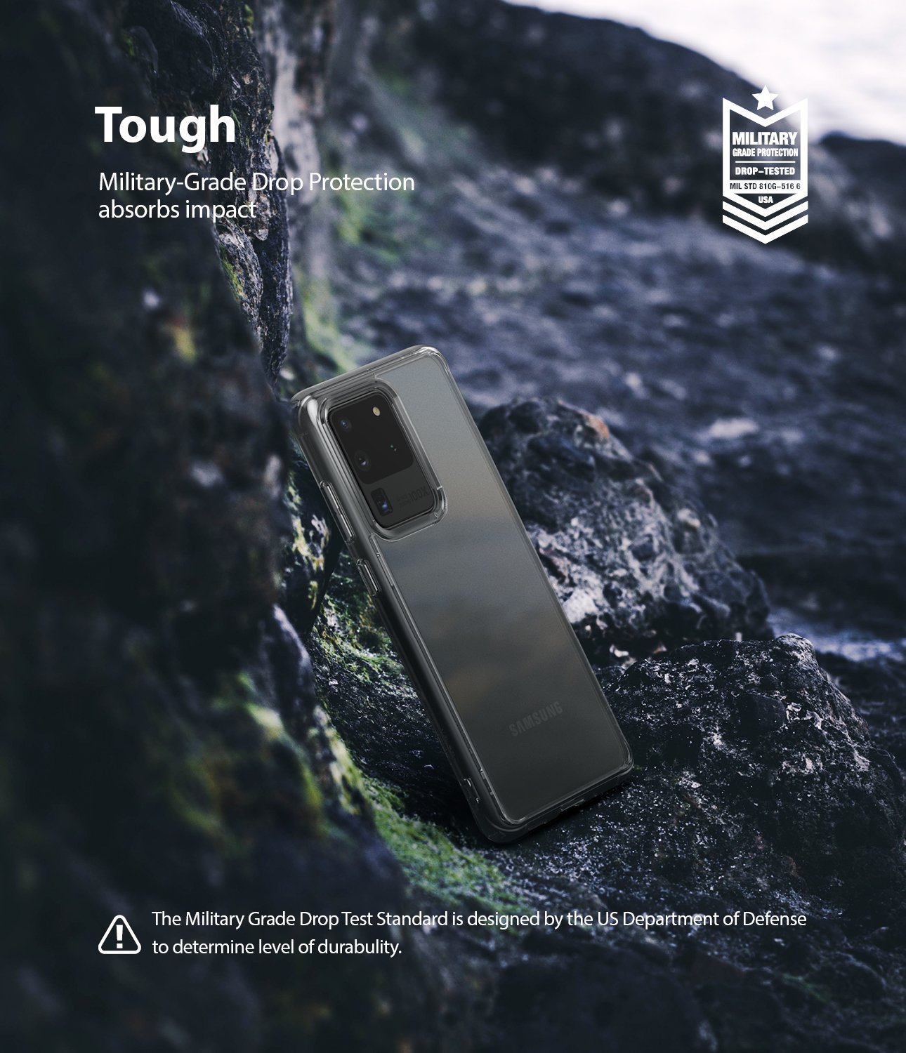 Ringke Galaxy S20 Ultra Case Fusion Clear Tough, Drop Protection