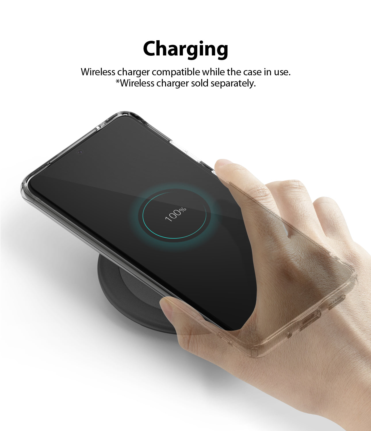 Ringke Galaxy S20, AIR CASE, clear, smoke black, lightweight, wireless charging compatible