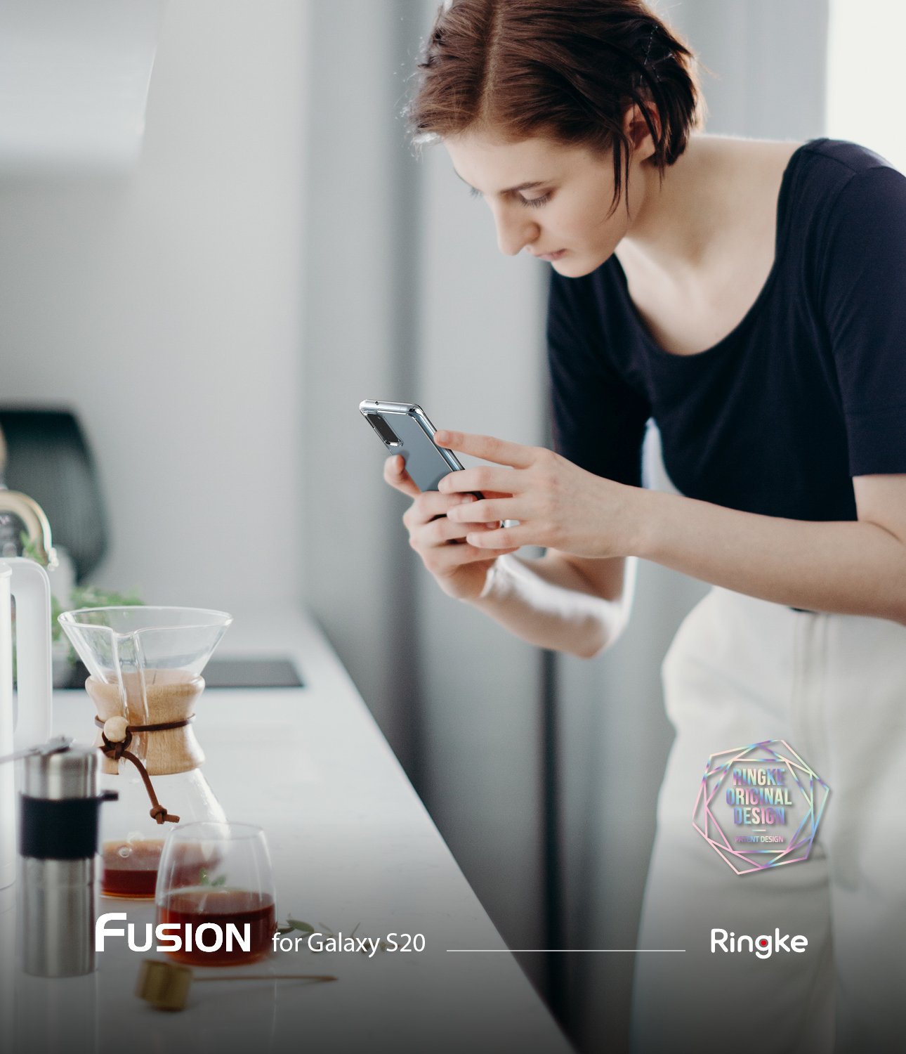 Ringke Fusion case for Samsung Galaxy S20 5g, comfortable grip