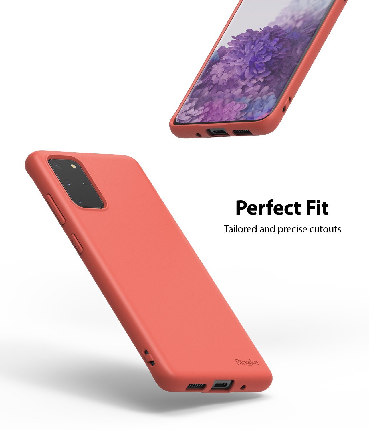 Galaxy S20 plus Case ringke Air-S, coral, perfect fit
